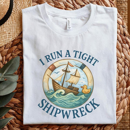 I Run A Tight Shipwreck PNG, Nautical Humor Digital Download - 300 DPI