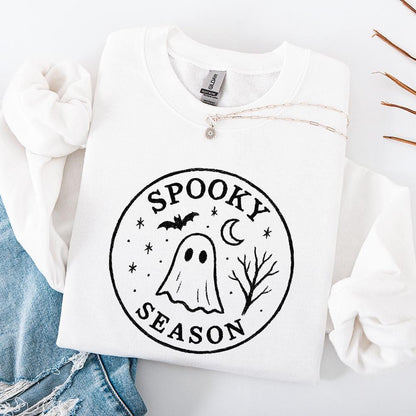 Spooky Season PNG, Retro Halloween Ghost PNG - 300 DPI Design for T-Shirt