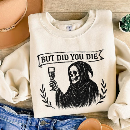 But Did You Die PNG, Grim Reaper Digital Download PNG - 300 DPI Design