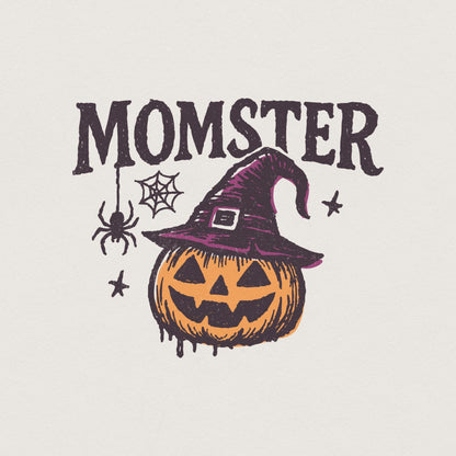 Momster Halloween PNG, Funny Mom Witch Pumpkin PNG Design - 300 DPI