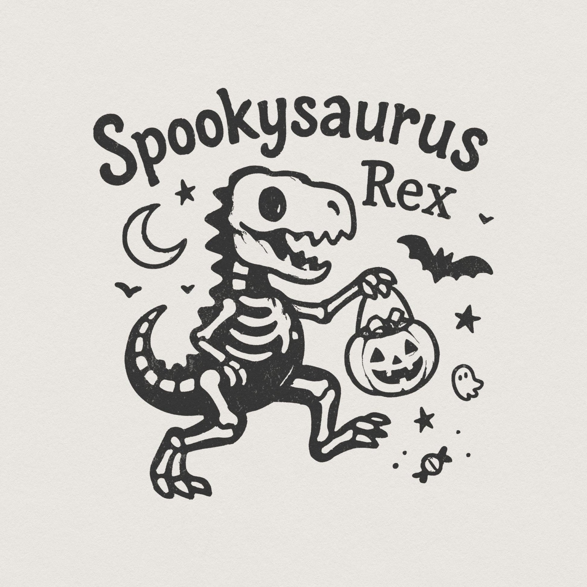 Spookysaurus Rex PNG, Cute Halloween Dinosaur Digital Download - 300 DPI
