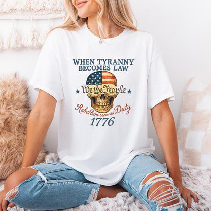 When Tyranny Becomes Law, 1776 - 300 DPI Design for T-Shirt