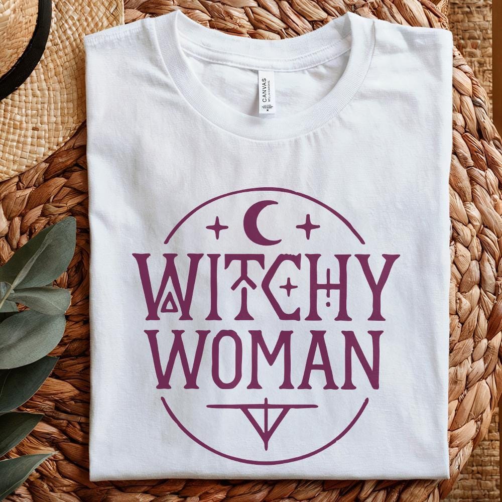 Witchy Woman PNG, Mystical Boho Halloween PNG - 300 DPI Design for T-Shirt