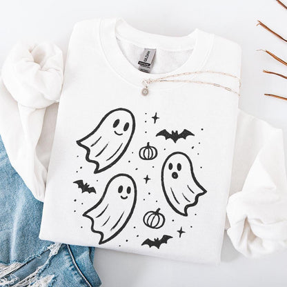Cute Ghosts PNG, Halloween Ghost Clipart - 300 DPI Design for T-Shirt
