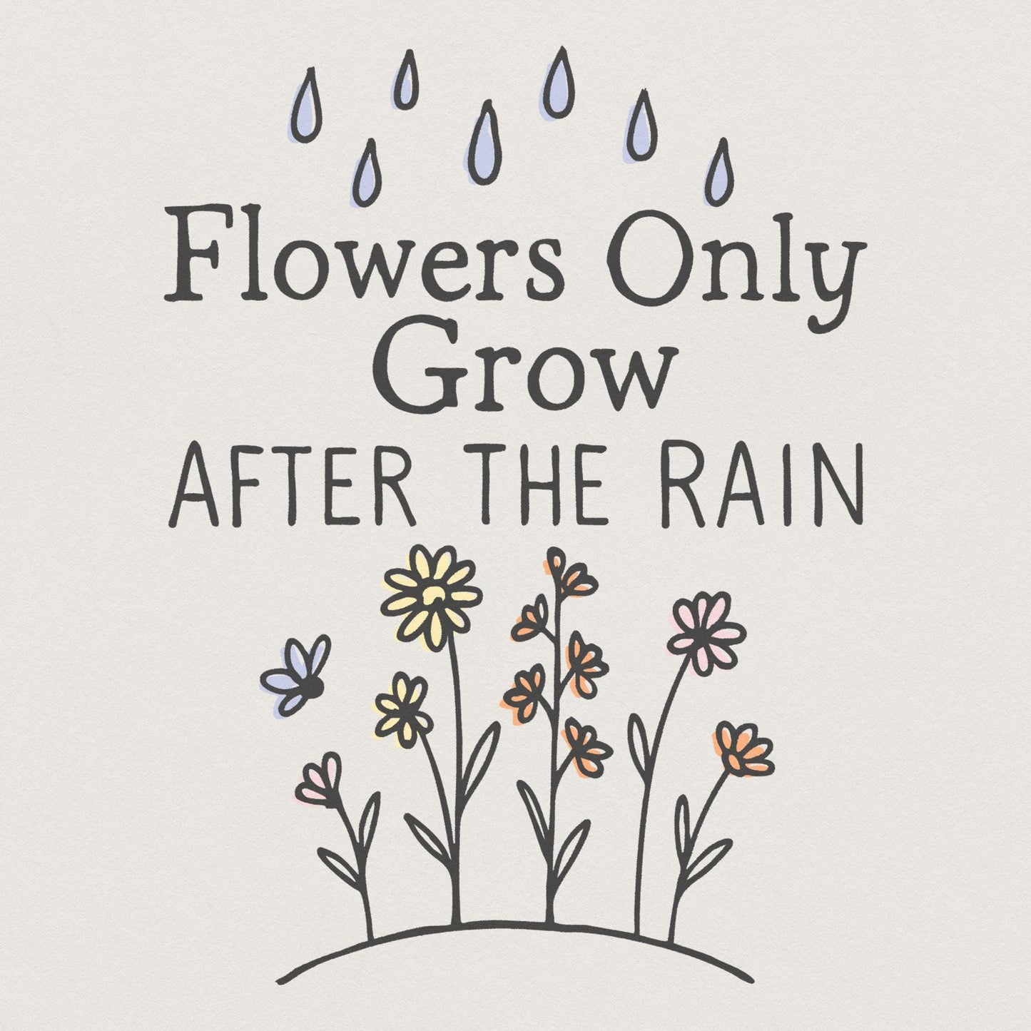 Spring Flowers Png Designs, Mental Health Sublimation Designs - 300 DPI