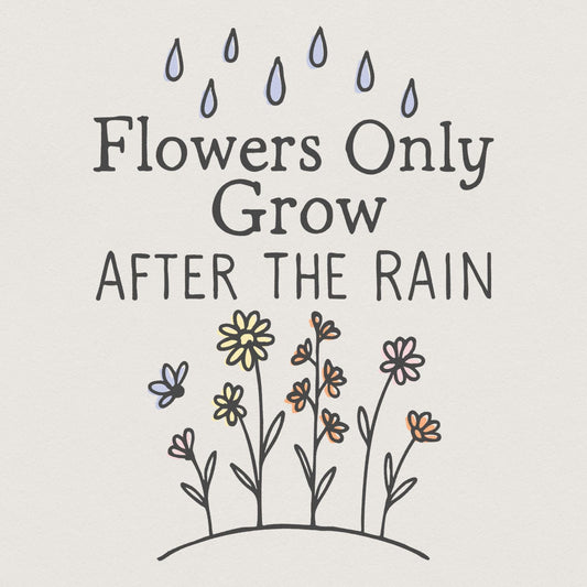 Spring Flowers Png Designs, Mental Health Sublimation Designs - 300 DPI