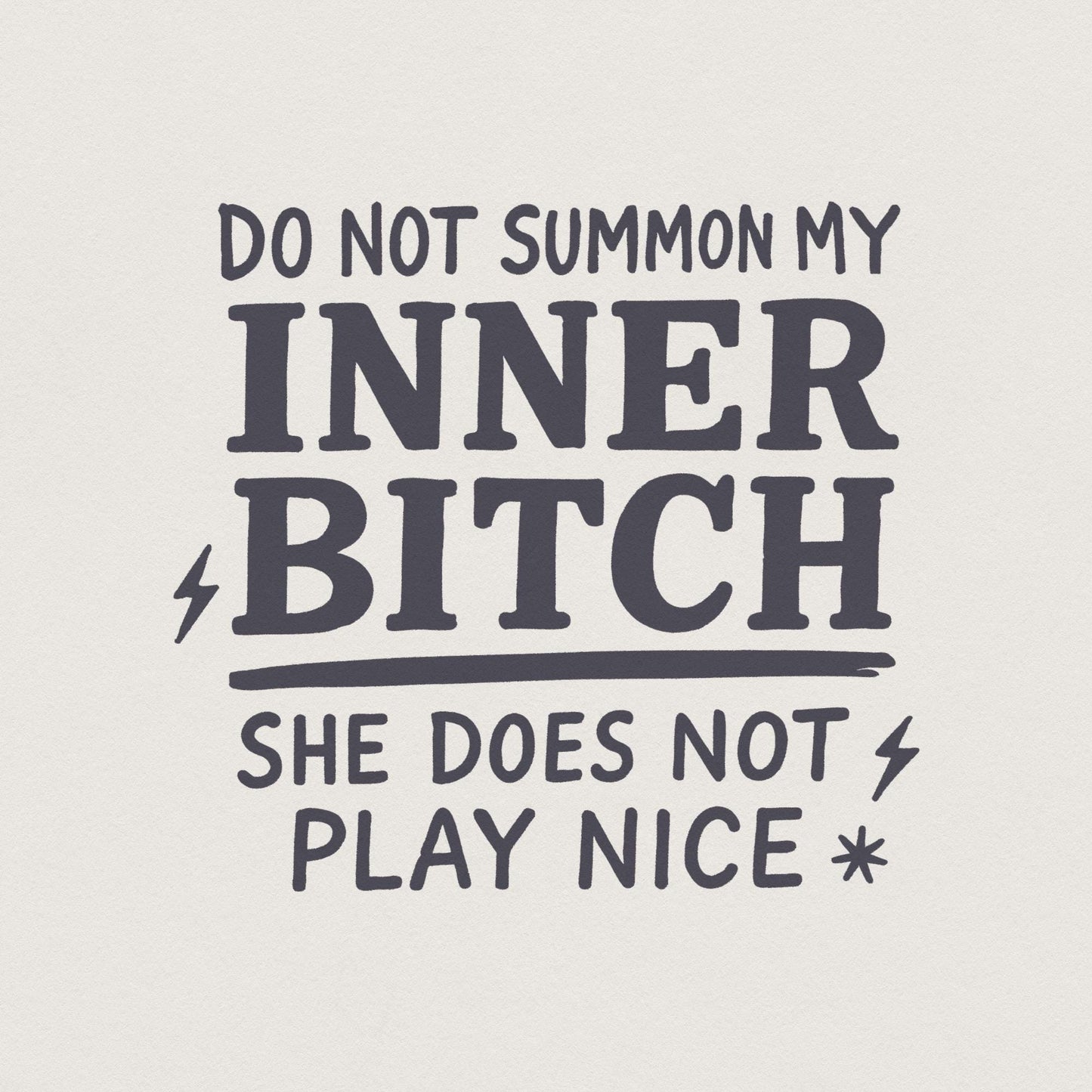 Inner Bitch png, Adult Humor png - 300 DPI Design for T-Shirt