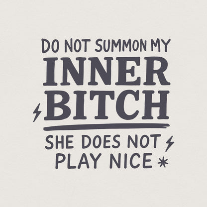 Inner Bitch png, Adult Humor png - 300 DPI Design for T-Shirt