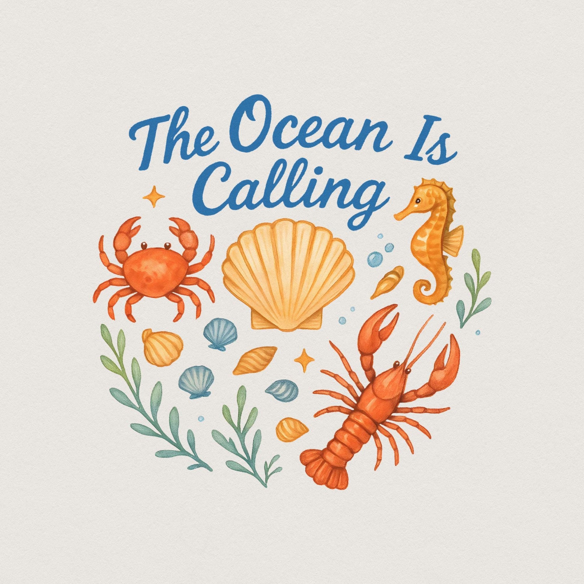 Summer png, Coastal Aesthetic - 300 DPI Design for T-Shirt