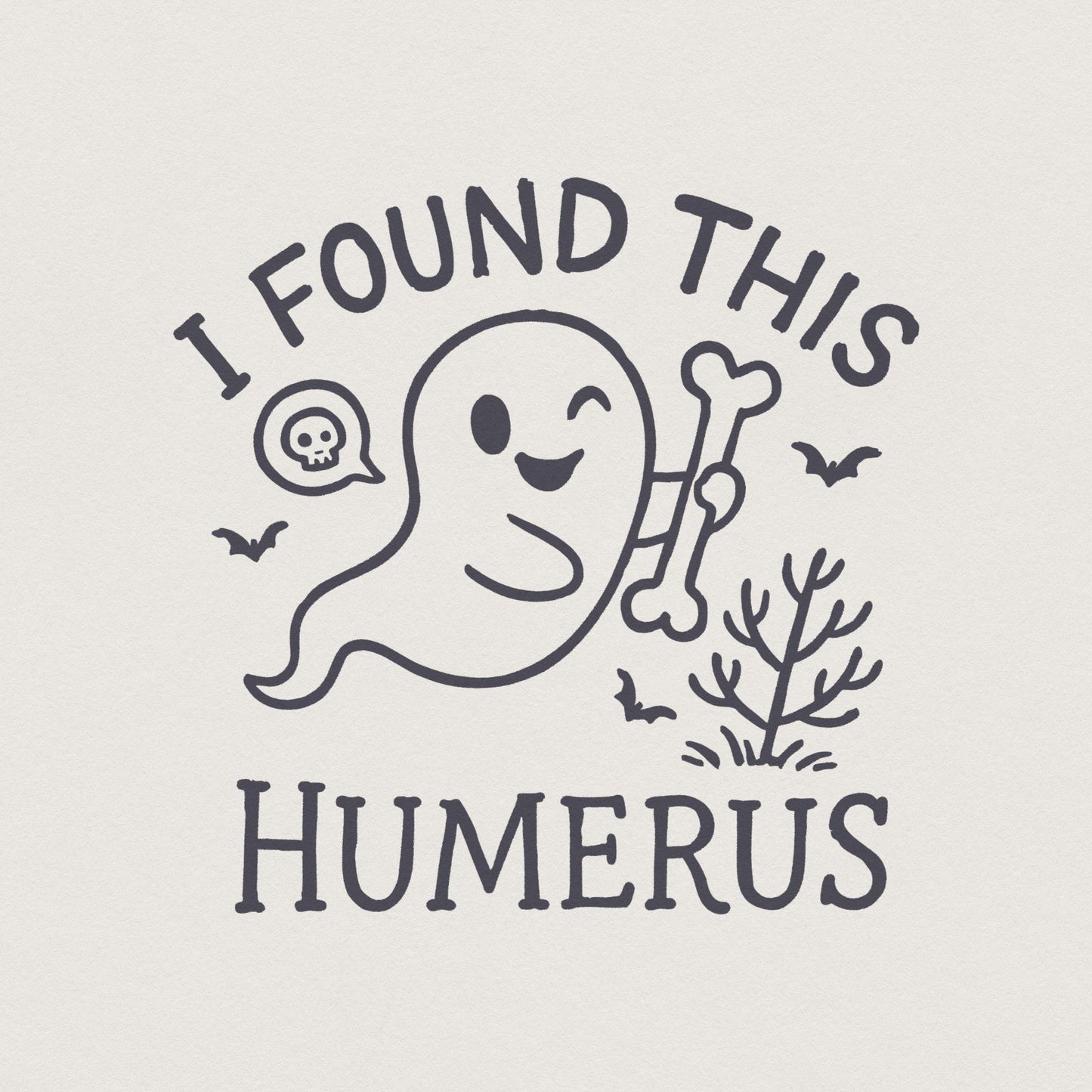 Humerus Halloween png, Funny Ghost png - 300 DPI Design for T-Shirt