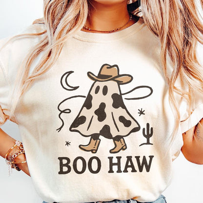 Boo Haw PNG, Cowboy Ghost png - 300 DPI Design for T-Shirt