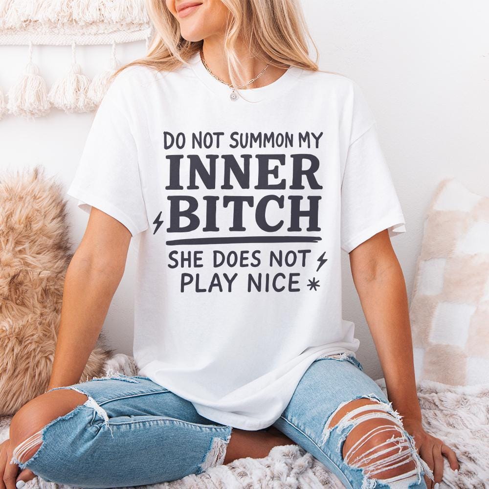 Inner Bitch png, Adult Humor png - 300 DPI Design for T-Shirt