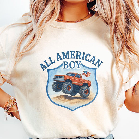 All American Boy PNG, 4th of July PNG - 300 DPI Design for T-Shirt