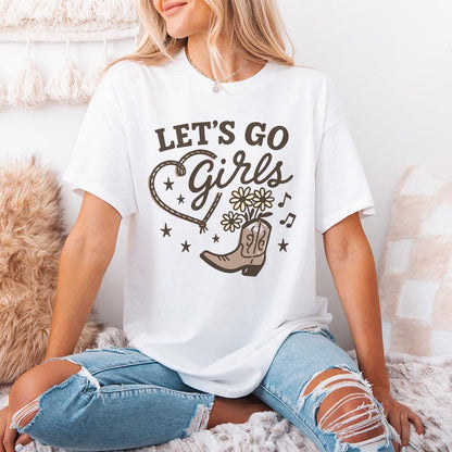 Let's Go Girls png, Western PNG - 300 DPI Design for T-Shirt