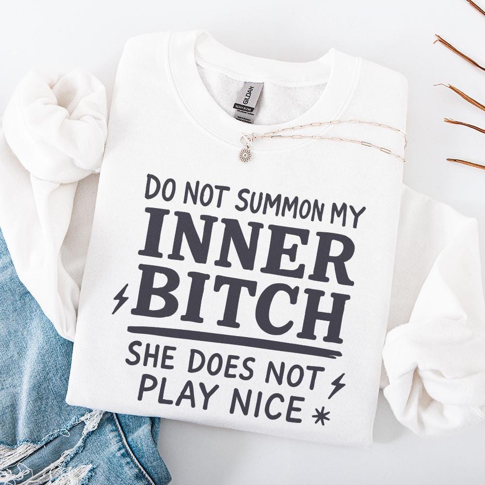 Inner Bitch png, Adult Humor png - 300 DPI Design for T-Shirt