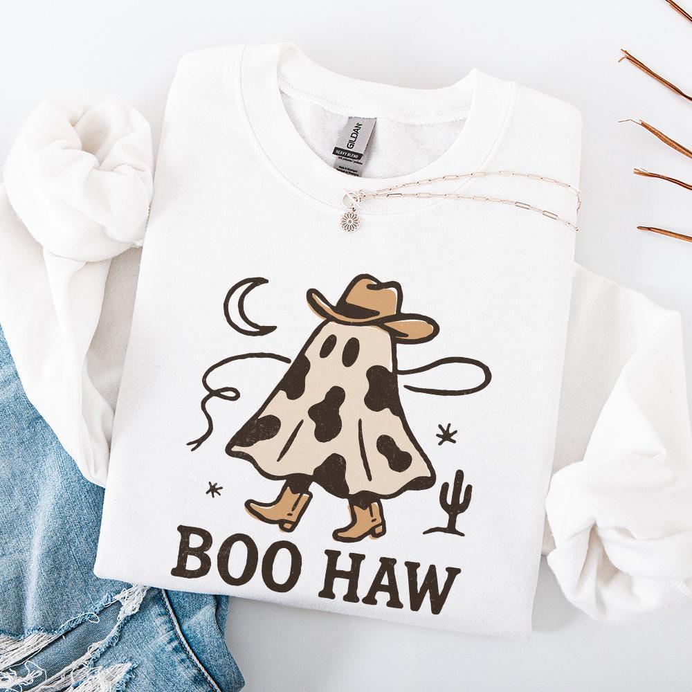 Boo Haw PNG, Cowboy Ghost png - 300 DPI Design for T-Shirt