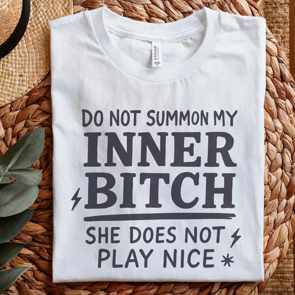 Inner Bitch png, Adult Humor png - 300 DPI Design for T-Shirt