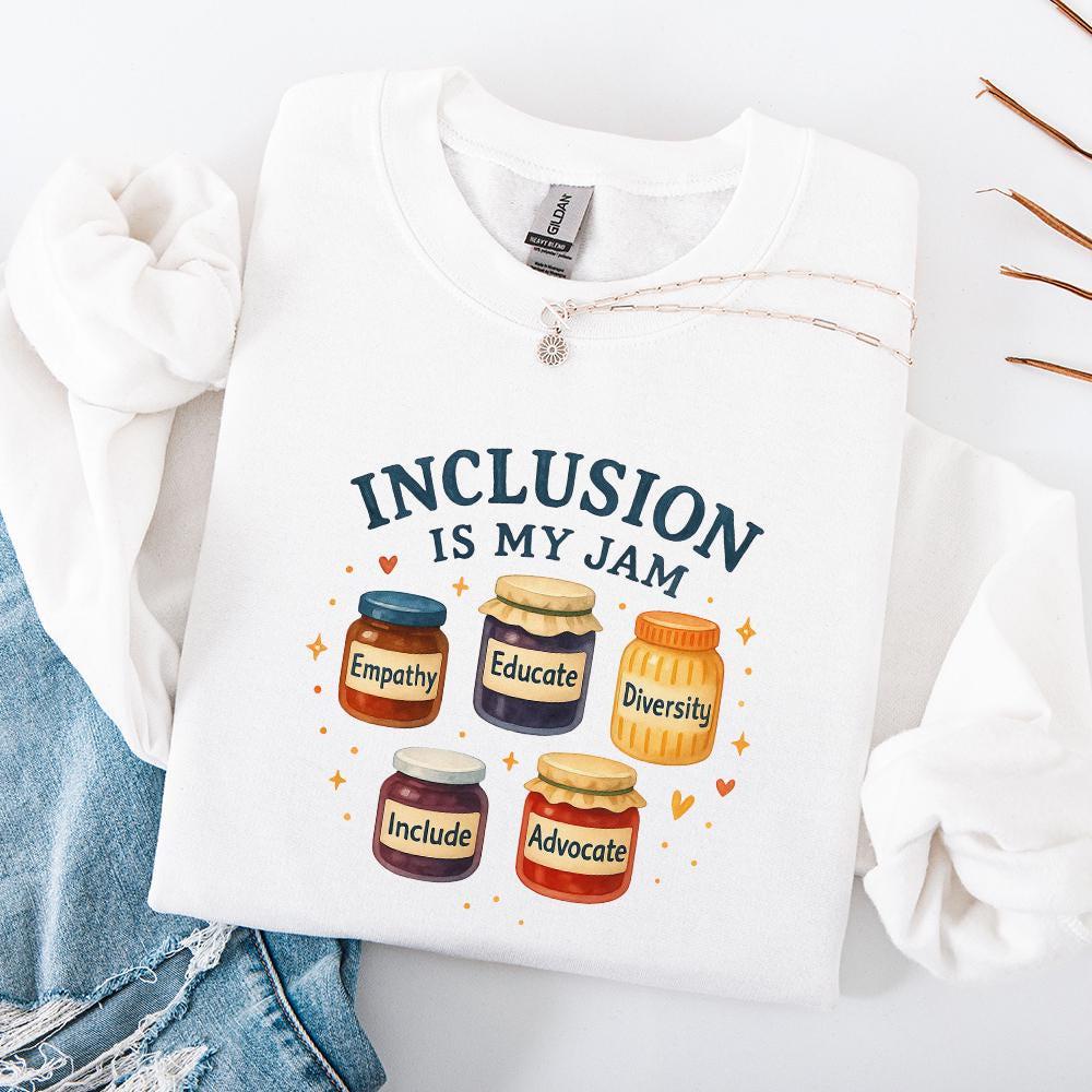 Inclusion Is My Jam PNG, Digital Download - 300 DPI Design for T-Shirt