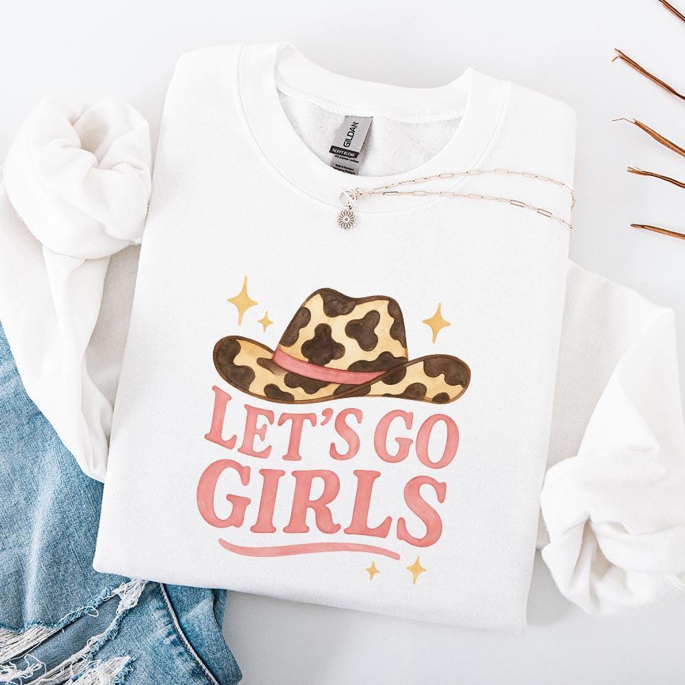Let's Go Girls PNG, Western Design - 300 DPI Design for T-Shirt