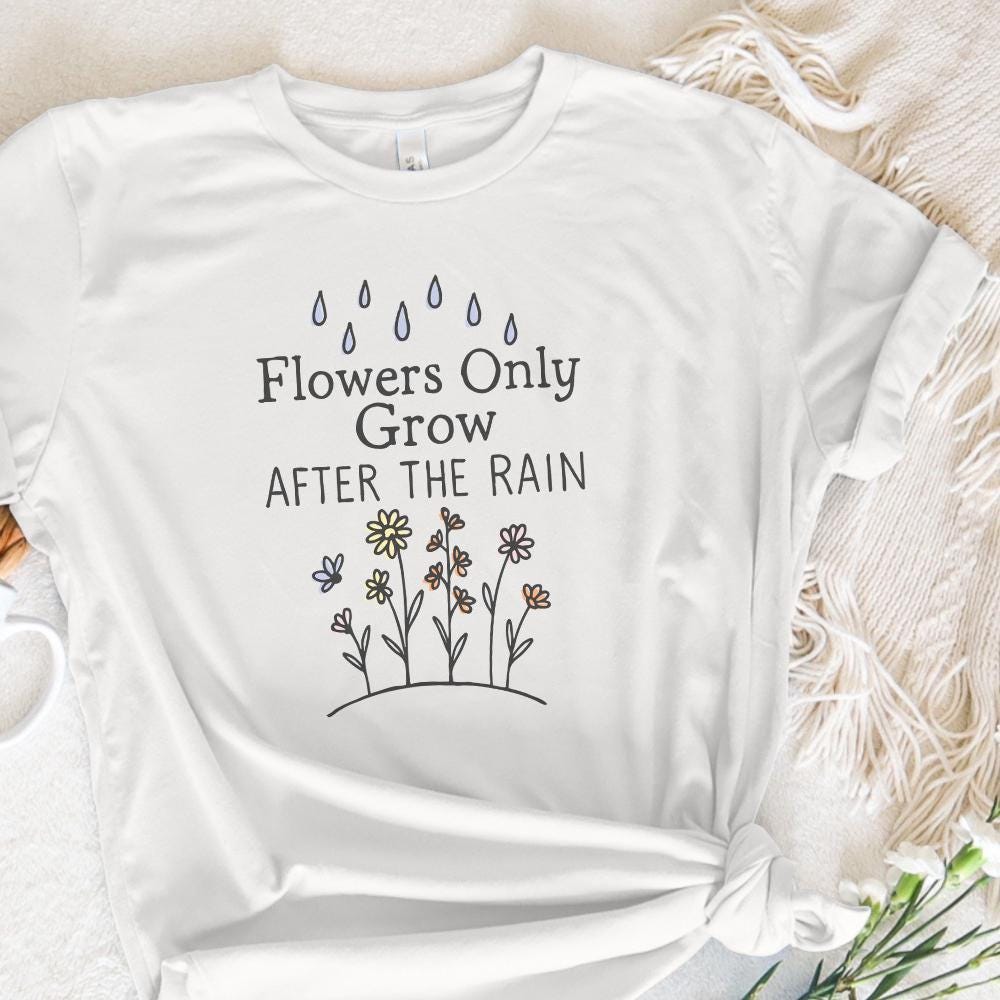 Spring Flowers Png Designs, Mental Health Sublimation Designs - 300 DPI