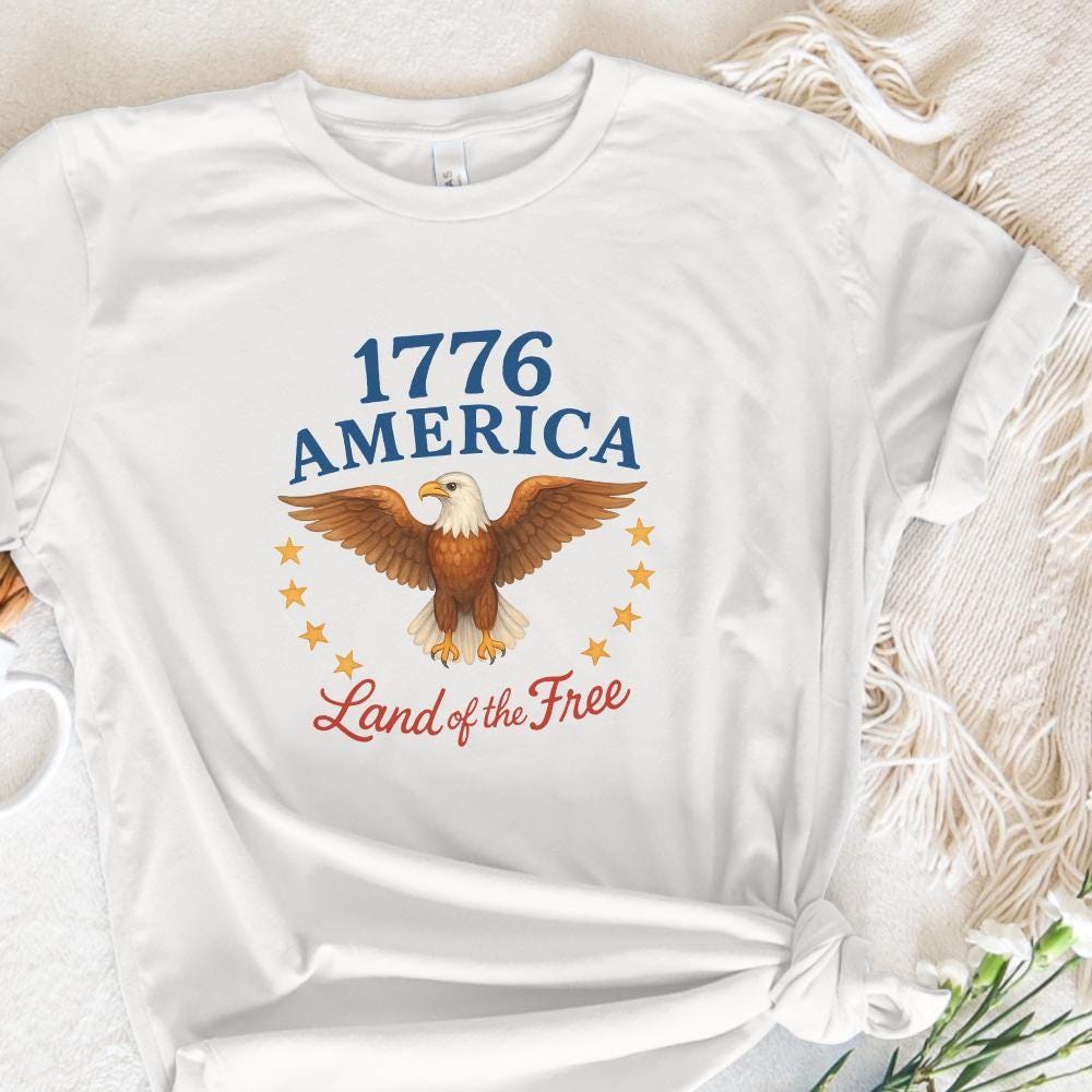 1776 America, Patriotic Design - 300 DPI Design for T-Shirt