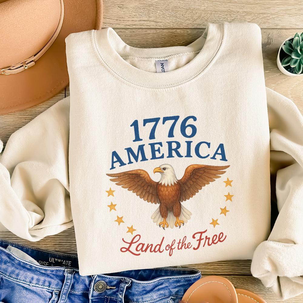 1776 America, Patriotic Design - 300 DPI Design for T-Shirt
