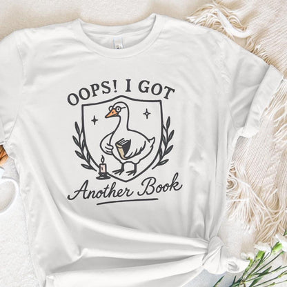 Oops I Bought Another Book PNG, Funny Goose Bookish PNG - 300 DPI Design