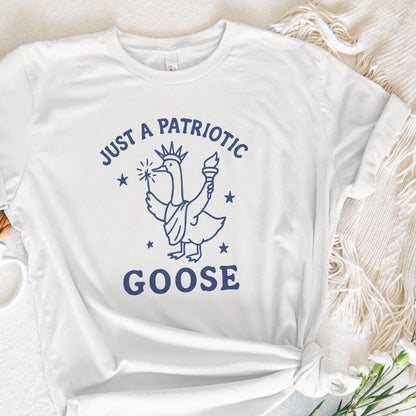 Patriotic Goose PNG, 4th of July Silly Goose Clipart - 300 DPI Design for