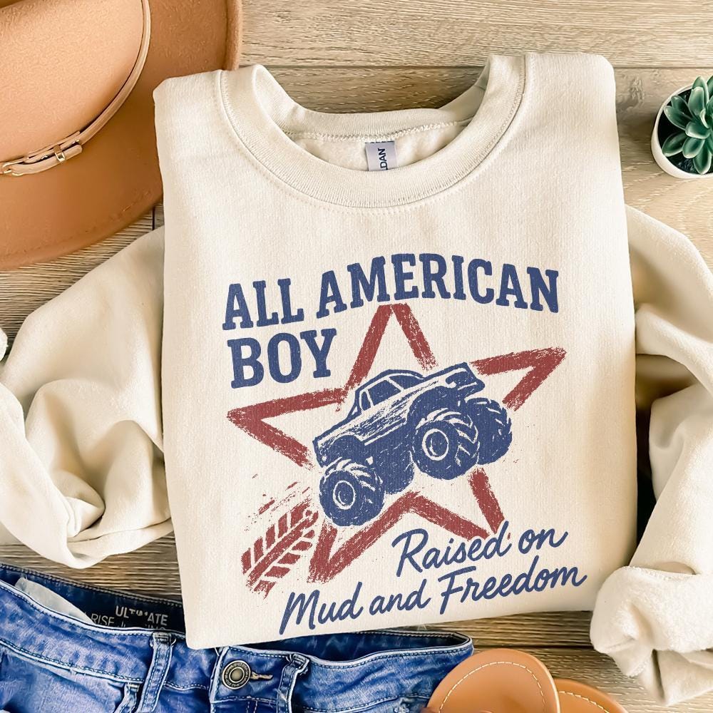 All American Boy PNG, Boys 4th of July PNG - 300 DPI Design for T-Shirt
