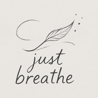 Just Breathe Dandelion png, Digital Download - 300 DPI Design for T-Shirt
