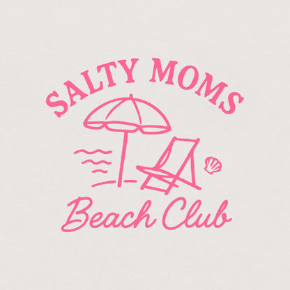 Salty Moms Beach Club Shirt, Beach PNG - 300 DPI Design for T-Shirt