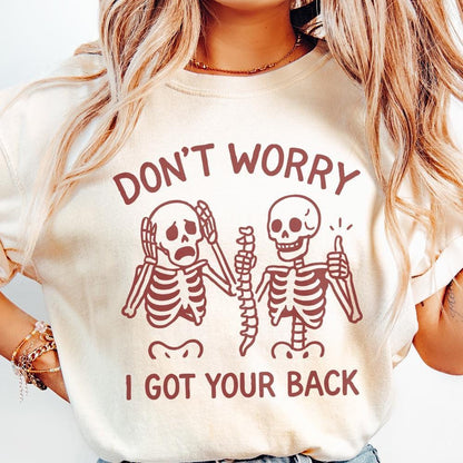 I Got Your Back Skeleton PNG, Halloween Shirt png - 300 DPI Design for