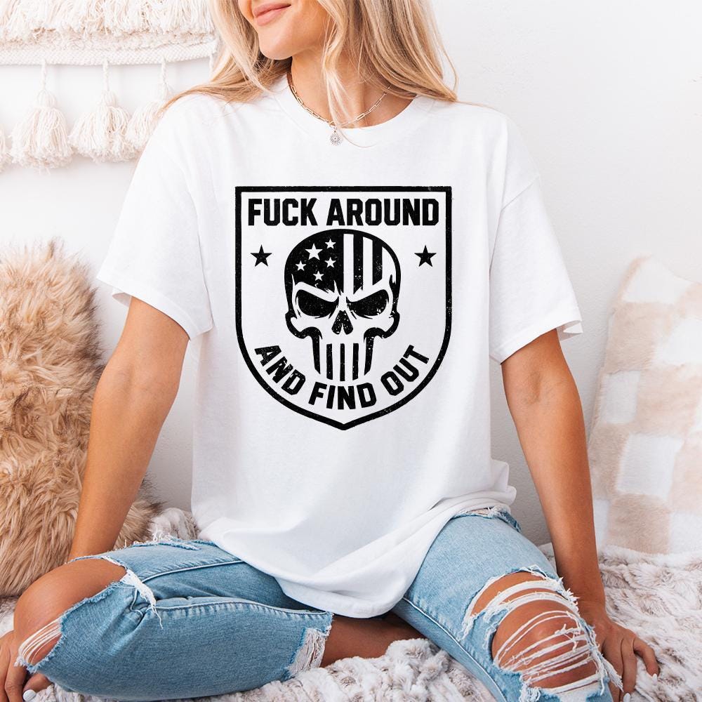 FAAFO Flag png, Punisher Skull png - 300 DPI Design for T-Shirt