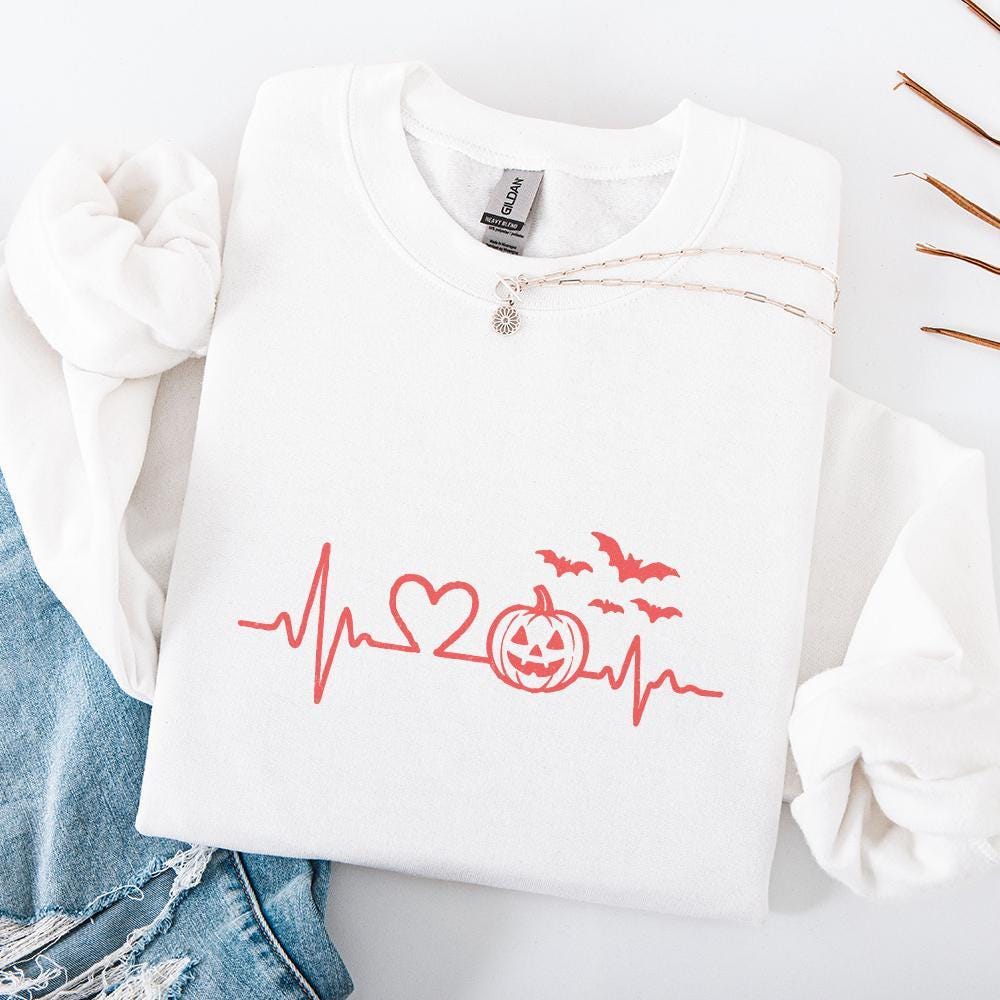 Halloween png, Heartbeat png - 300 DPI Design for T-Shirt