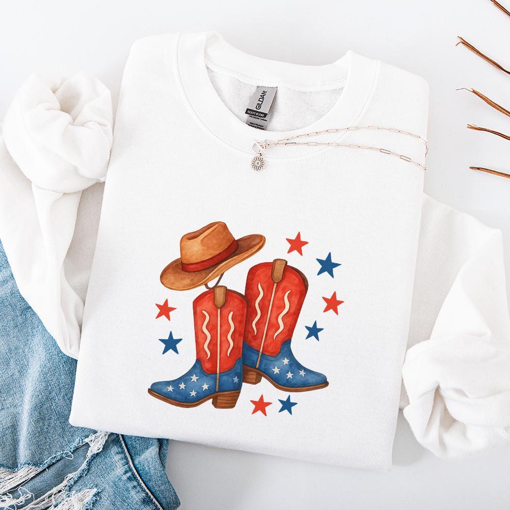 Coquette Cowgirl PNG, Aesthetic 4th of July - 300 DPI Design for T-Shirt