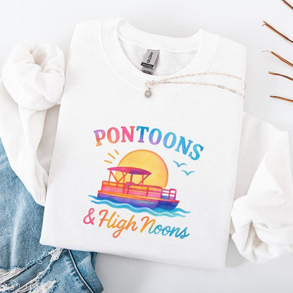 Pontoons and High Noons PNG, Pontoon png - 300 DPI Design for T-Shirt