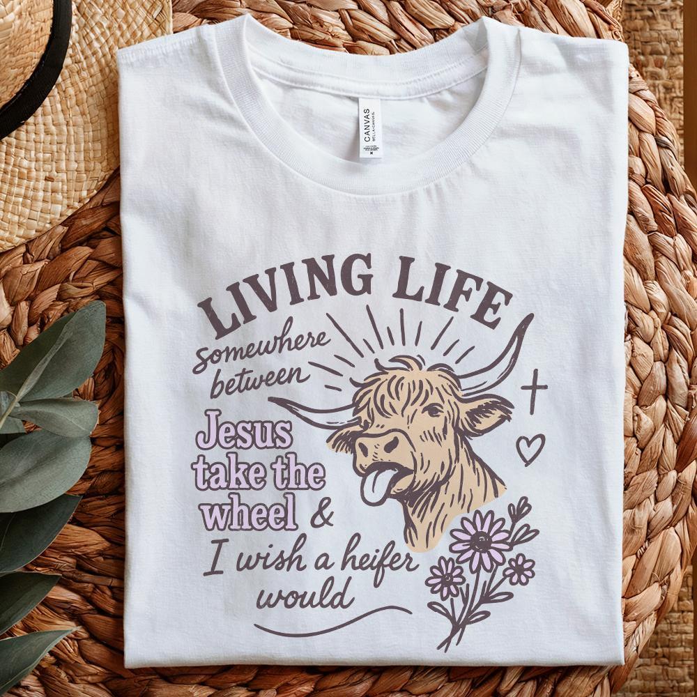 Heifer Cow PNG, Sublimation Design - 300 DPI Design for T-Shirt