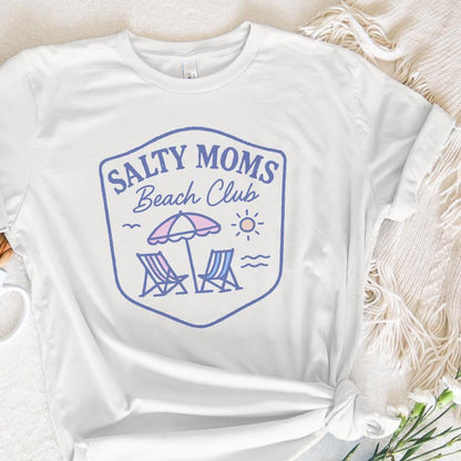 Salty Moms Beach Club PNG, Mothers Day Shirt - 300 DPI Design for T-Shirt
