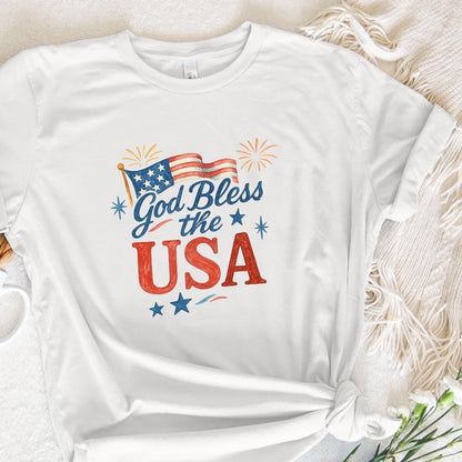 God Bless the USA PNG, 4th of July PNG - 300 DPI Design for T-Shirt