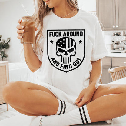 FAAFO Flag png, Punisher Skull png - 300 DPI Design for T-Shirt