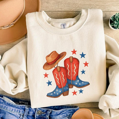 Coquette Cowgirl PNG, Aesthetic 4th of July - 300 DPI Design for T-Shirt