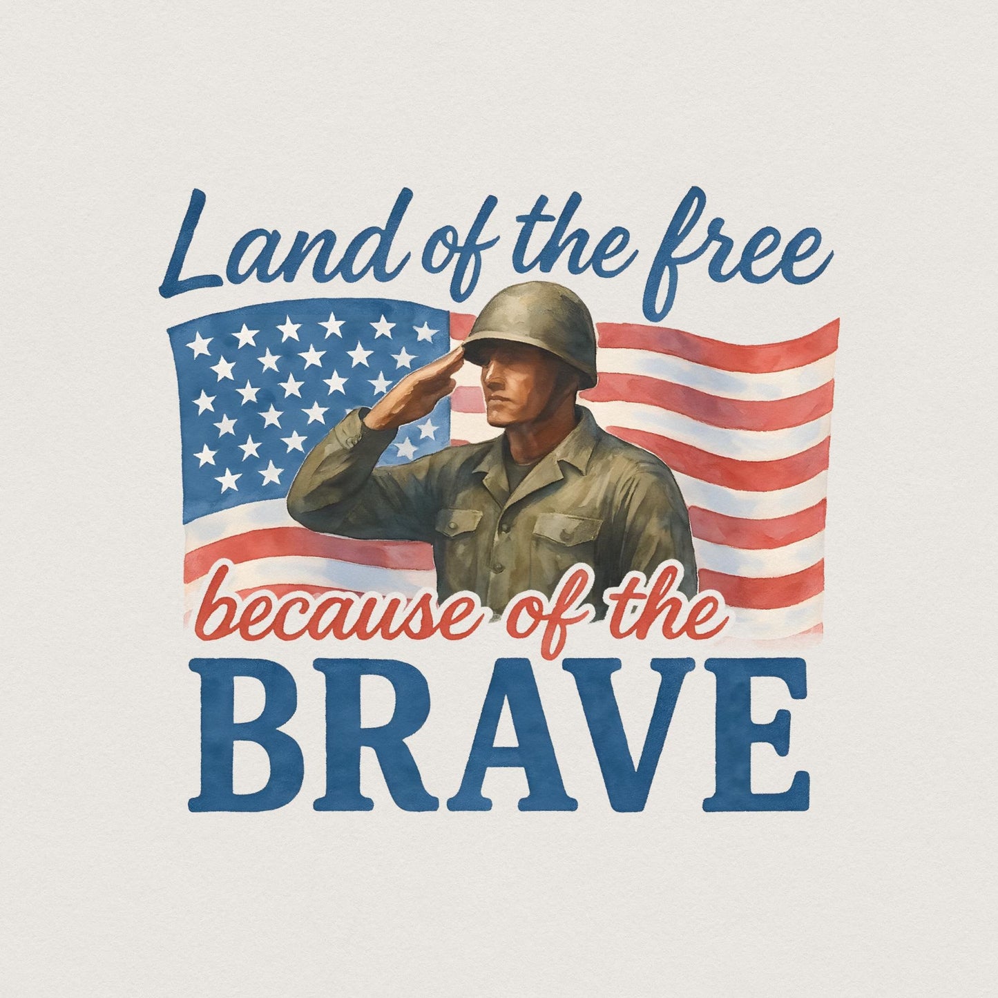 Land of the Free PNG, Patriotic Sublimation Design - 300 DPI Design for