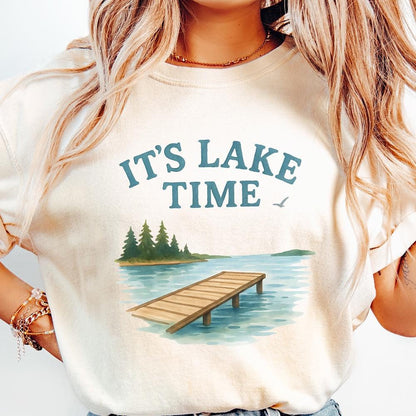 It's Lake Time Coquette Summer PNG, Trendy Summer - 300 DPI Design for