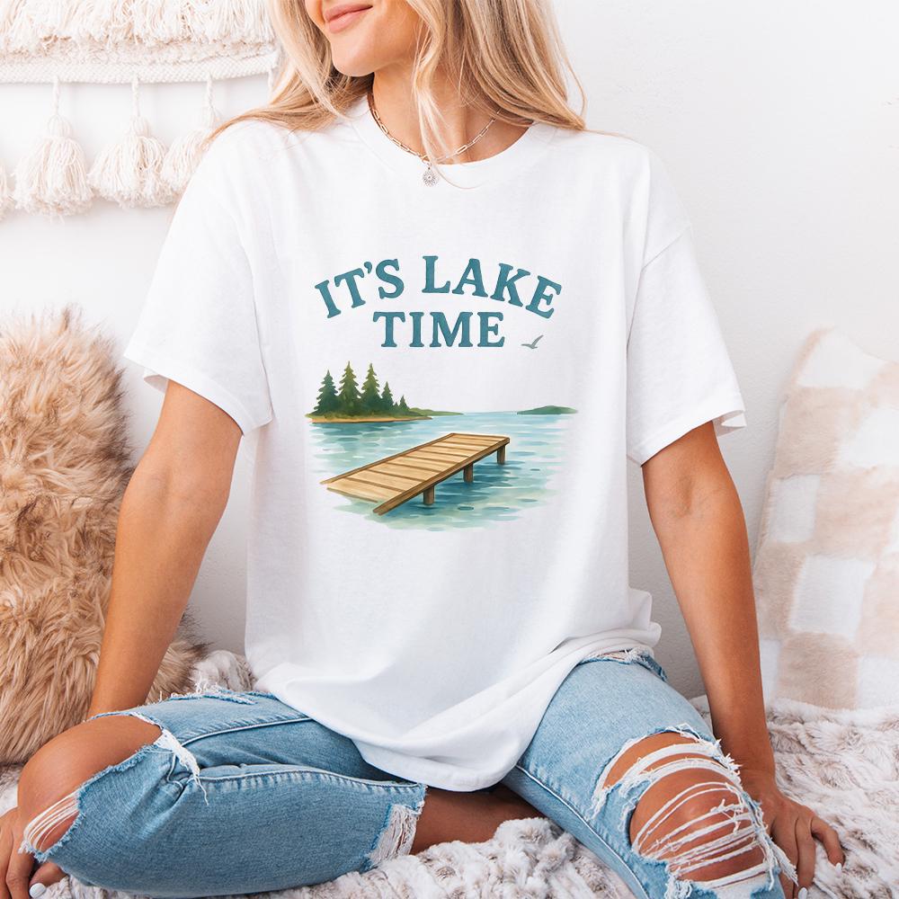 It's Lake Time Coquette Summer PNG, Trendy Summer - 300 DPI Design for