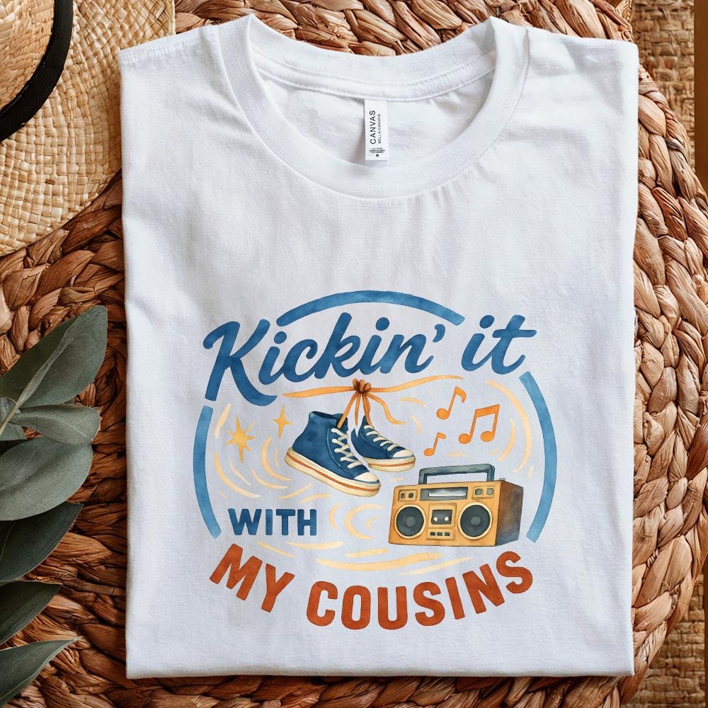 Cousin png, Kickin it png - 300 DPI Design for T-Shirt
