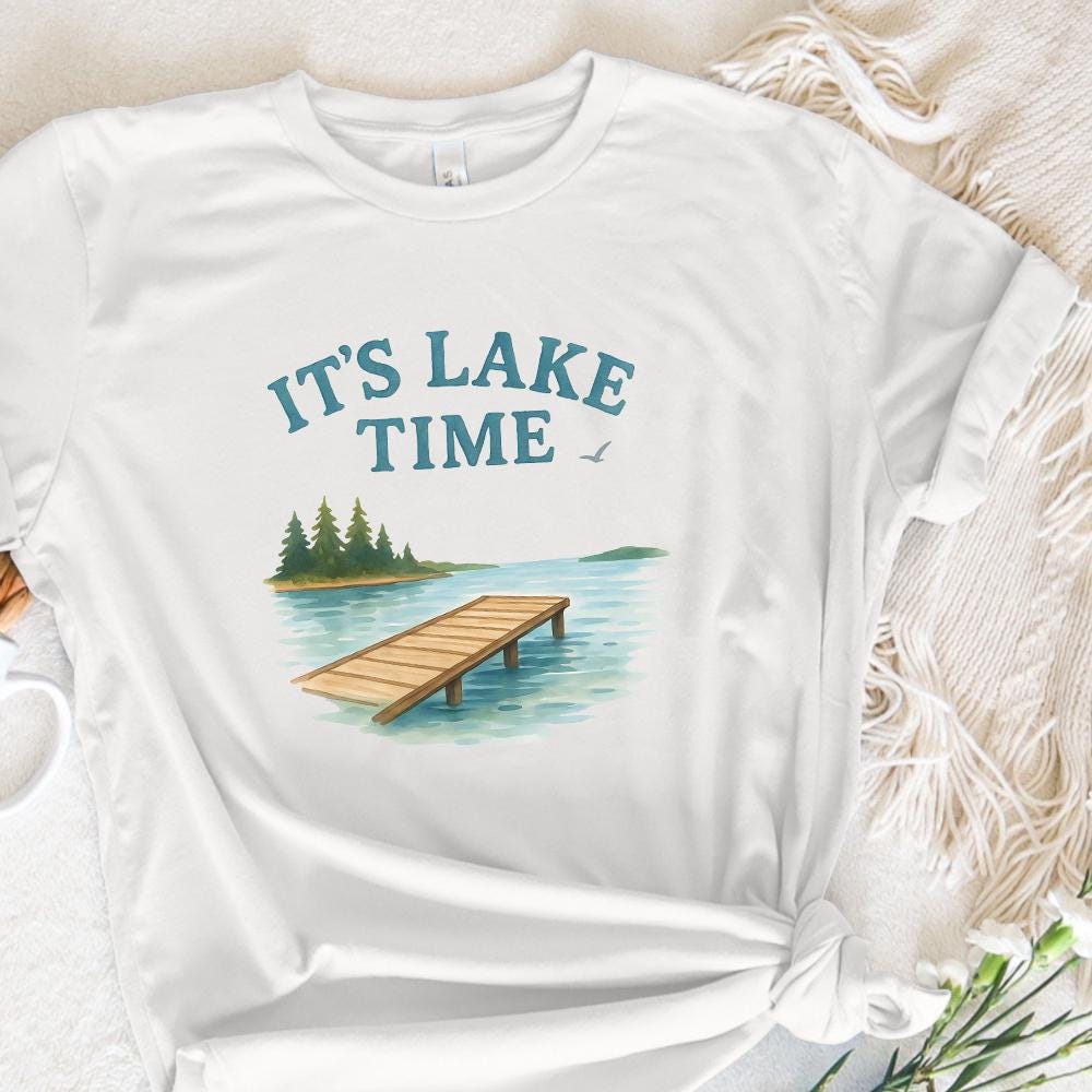 It's Lake Time Coquette Summer PNG, Trendy Summer - 300 DPI Design for