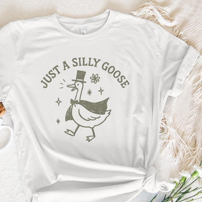 Just A Silly Goose PNG, Funny Goose Shirt - 300 DPI Design for T-Shirt