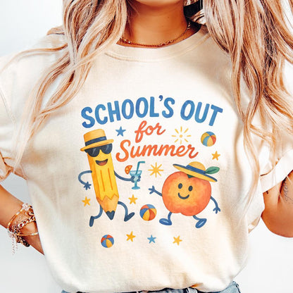 School's Out For Summer png, Digital Art Download - 300 DPI Design for