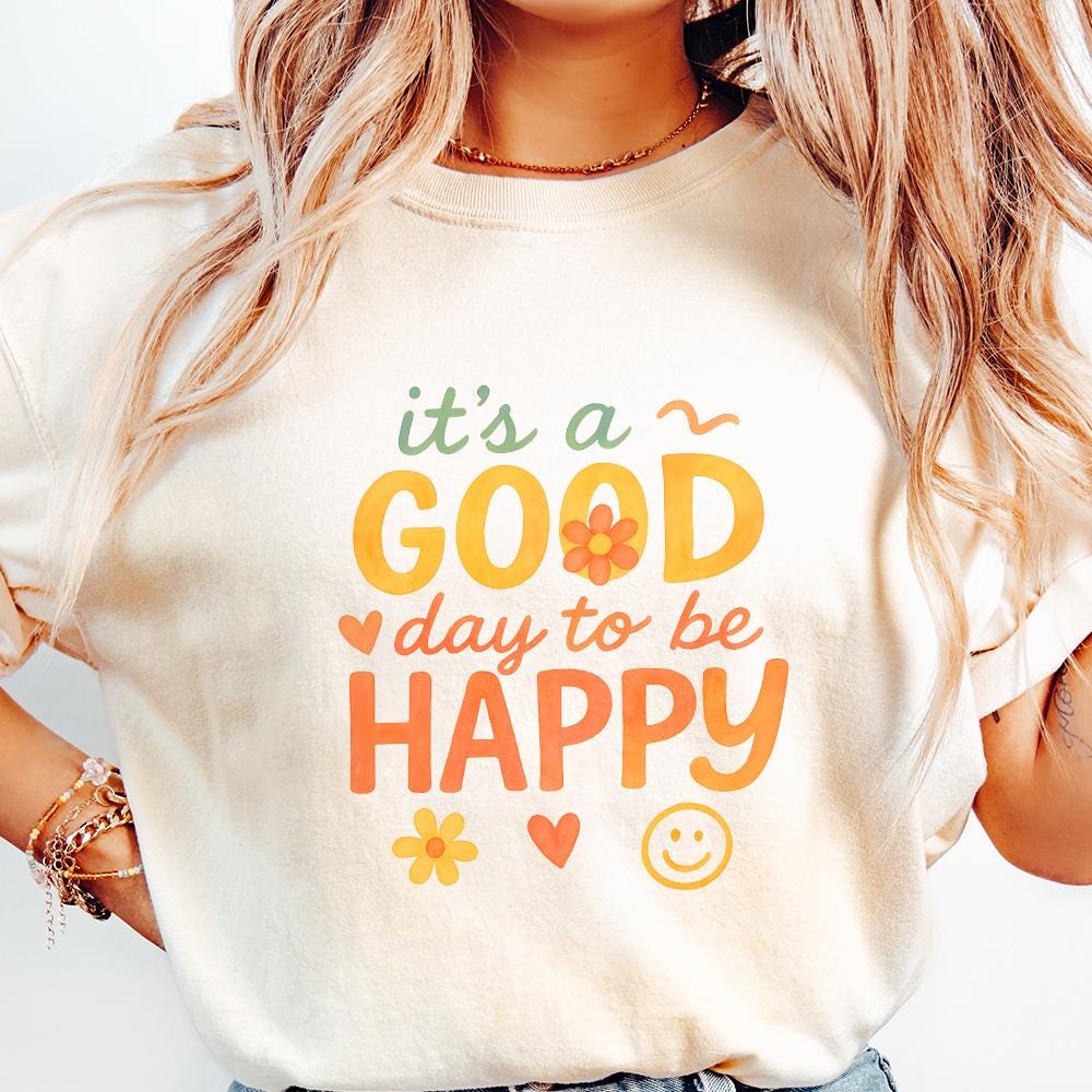 It’s a Good Day to Be Happy PNG, Inspirational Mental Health Boho PNG -