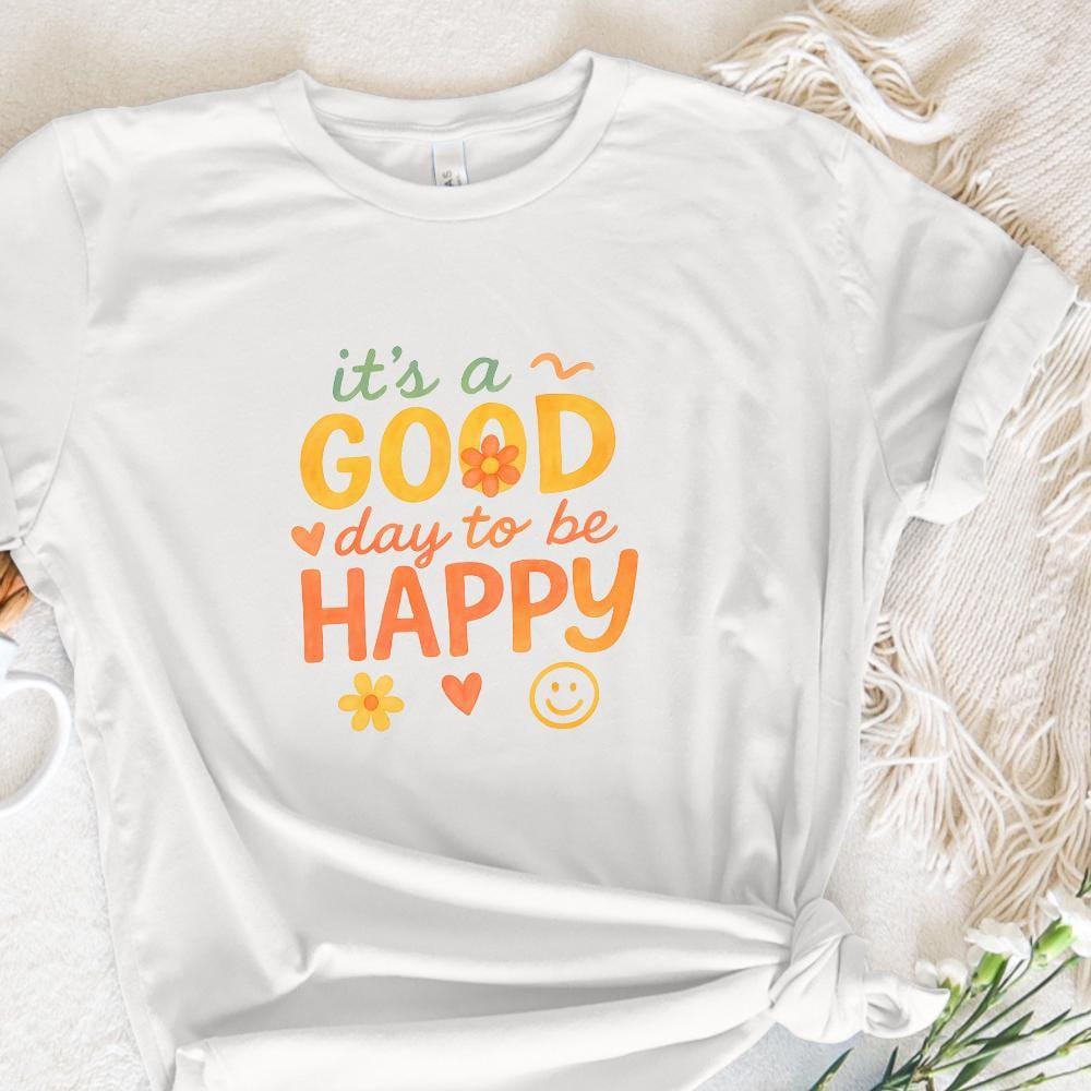 It’s a Good Day to Be Happy PNG, Inspirational Mental Health Boho PNG -